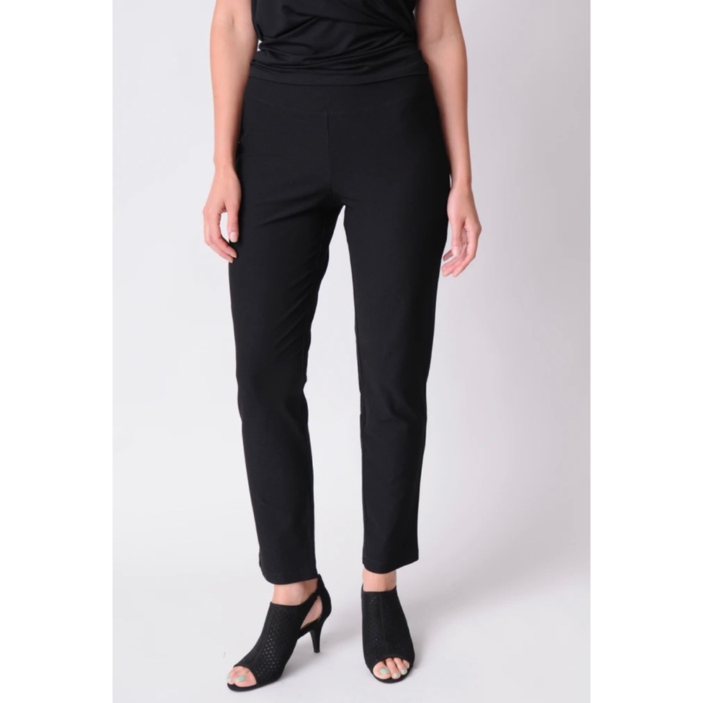 EILEEN FISHER System Washable Stretch Crepe Pant - Picture 2 of 7